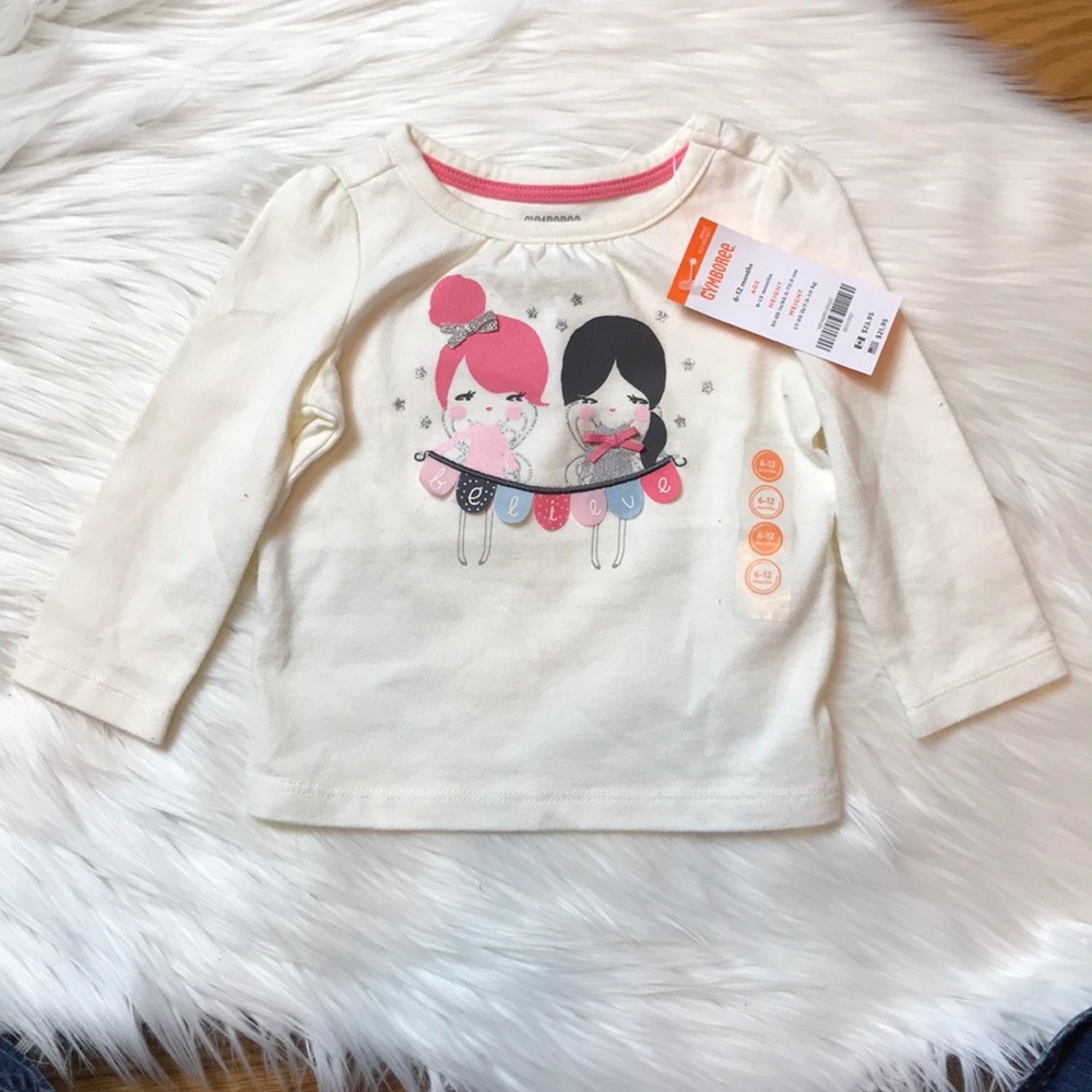 Gymboree Baby Girls Long Sleeve Believe Tee Shirt